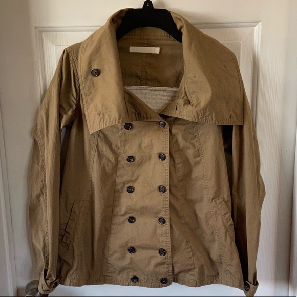 Nic. K Button Up Tan Jacket Split Back Size XS - Picture 1 of 8